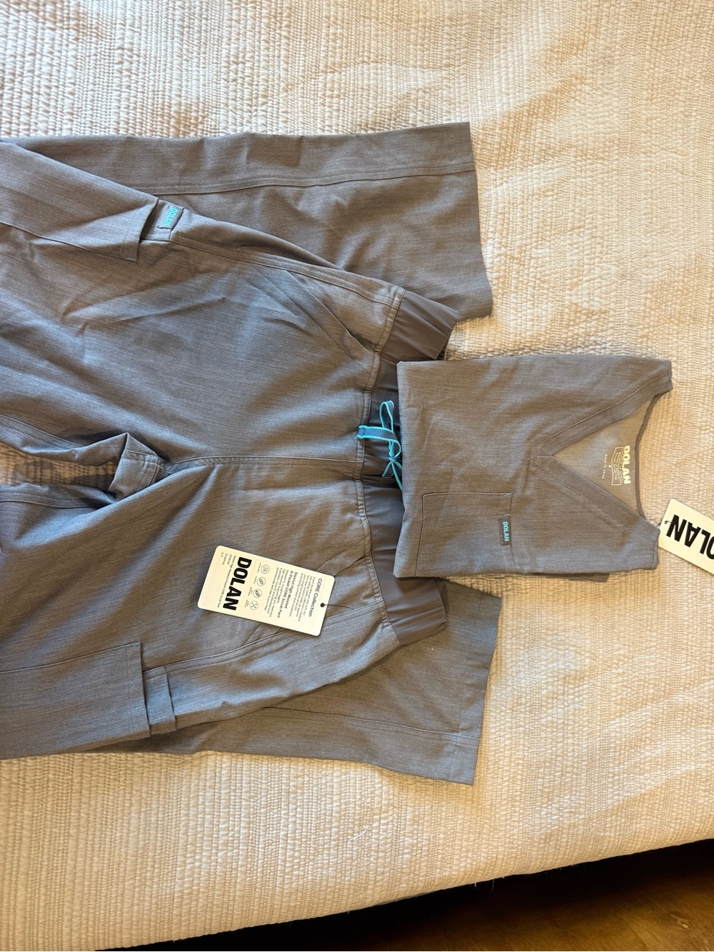 Dolan graphite Medical Scrub Set